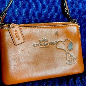Coach Snoopy Wristlet
